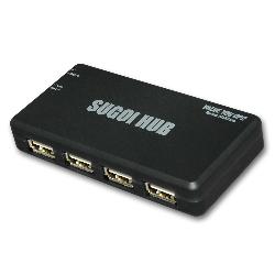 システムトークス SUGOI HUB 4Xシリーズ ブラック USB2-HUB4X-BK【after0307】　