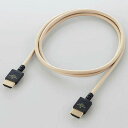 エレコム DH-HDP14EY10BE(ベージュ) 家具調カラーPremiumHDMIケーブル 1m