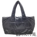 【中古】CHANEL(シャネル)コココクーンMM レザートートバッグ ラムスキン 黒 12番台【USED-A】