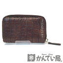 【中古】 GUCCI(グッチ) 250983 コインケース 財布 ラウンドファスナー 小銭入れ ブラウン 型押し レザー 【USED-A】