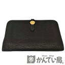 Hermes (エルメス) ドゴンGM 長財布 革 ブラウン ゴールド金具 レディース メンズ 【USED-B】
