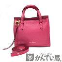 【中古】Salvatore Ferragamo【サルヴァトーレ・フェラガモ】2WAYバッグ レディースバッグ レザー ピンク EE-21 F478 ハンドバッグ ショルダーバッグ 2WAY 【USED-B】