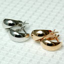 ぷっくり可愛いムーンピアス　5mm×10mm