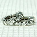K14WG ダイヤモンドピアリング1.00ct
