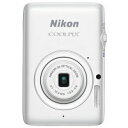 【送料無料】NIKON ニコン デジタルカメラ 2.7型液晶モニターを搭載した極小デジカメ 小さい 美しい プレミアムコンパクト COOLPIX クールピクス S02(ホワイト)