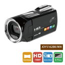 【あす楽対応_関東】【在庫あり送料無料】joyeux ジョワイユ FULLHDビデオカメラ JOY-5162(BK-ブラック)JOY5162BK