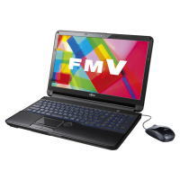 【送料無料】FUJITSU 富士通 ノートパソコン 2012年春モデル FMV LIFEBOOK(ライフブック) 15.6型 HDD容量640GB メモリ容量4GB AH54/G FMVA54GB(シャイニーブラック)