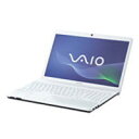 【送料無料】SONY ソニー ノートパソコン VAIO(バイオ) 2012年春モデル Eシリーズ 15.5型 HDD640GB メモリ容量4GB VPCEH38FJ/W(ホワイト)