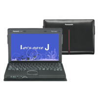 【送料無料】PANASONIC パナソニック ノートパソコン 2012年春モデル Let's note(レッツノート) J10 10.1インチ メモリ容量4GB CF-J10WYNHR(パンサーブラック) CFJ10WYNHR