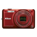 【送料無料】NIKON ニコン デジタルカメラ バリアングル液晶モニターを採用した高倍率ズームデジカメ 1602万画素(有効画素) 光学ズーム12倍 COOLPIX クールピクス S6600(ラズベリーレッド)【WN】
