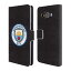 送料無料 オフィシャルMANCHESTER CITY MAN CITY FC バッジ レザー手帳型ウォレットタイプケース SAMSUNG 電話 2【楽天海外直送】