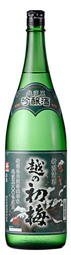 越の初梅　越淡麗吟醸　1800ml