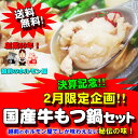 【送料無料】2月限定!決算記念企画秘伝の国産牛もつ鍋(5〜6...