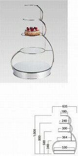 【UK18-85段ウェディングケーキスタンドA　0206　0015】