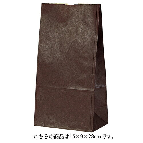 【まとめ買い10個セット品】カラー無地 ブラウン 15×9×28 1000枚 61-305-17-6【店舗備品 包装紙 ラッピング 袋 ディスプレー店舗】【ECJ】