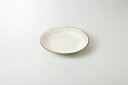 【まとめ買い10個セット品】和食器 粉引斜十草彫 リム7.0皿 35K203-01 まごころ第35集 【キャンセル/返品不可】【ECJ】