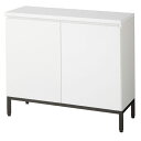 【業務用】木製収納ボックス ハイタイプ スチール脚タイプ W90cm用 ホワイト【店舗什器 パネル ディスプレー 棚 店舗備品】【ECJ】