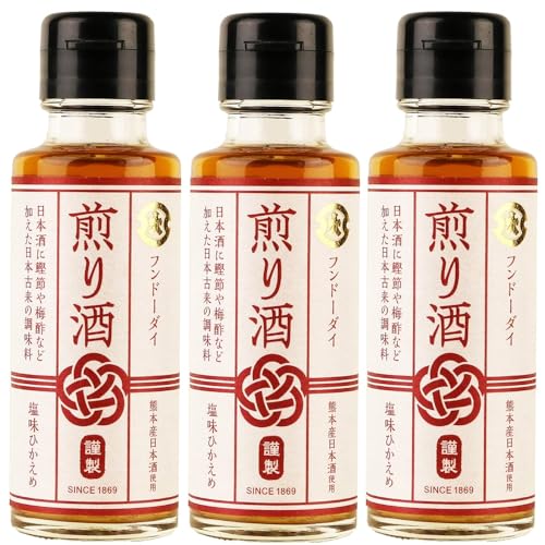 フンドーダイ 煎り酒100ml×3本 開封日おまけシール付き 梅酢 カルパッチョ 醸造酢 鰹だし 万能調味料 ドレッシング【在庫あり】