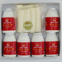 清里のヨーグルト・チーズセットW156-0020（ヨーグルト150ml　6本さけるチーズ100g以上　2個）（無添加）（冷蔵）【gourmet0119】