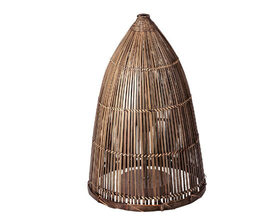 【照明器具】籐のある生活　Bamboo lamp Shade（バンブーランプシェード）「03-34」