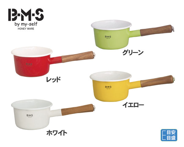 富士ホーロー　B-M-S（ビームス） 14cm（1.2L）ミルクパン【MOCO'Sキッチン/もこずキッチン/キッチン用品・調理器具／鍋／ミルクパン／IH非対応】【マラソン201207_日用品】