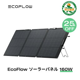 【25%OFFクーポン利用で32,175円!】EcoFlow ソーラーパネル 160W Gen2 ソーラー充電器 太陽光発電 太陽光パネル ソーラーチャージャー 折り畳み 25%高変換率 <strong>ポータブル電源</strong> 蓄電池 IP68 防水防塵 コンパクト 車中泊 キャンプ 節電 停電 防災 台風 <strong>エコフロー</strong>