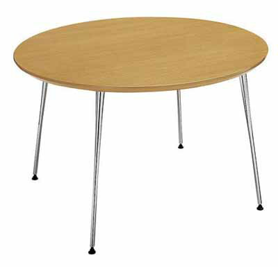 イートイン　シリーズ　テーブル　リフレッシュテーブル　4本脚　高さ700mmタイプ　天板寸法　直径1200mm　メラミン化粧板　塗装脚【LT-348】