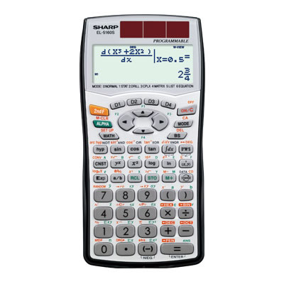プログラマブル関数電卓　10桁（表示は12桁2行）　EL-5160S-X【SHARP-EL-5160S-X】