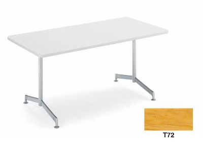 イートイン　シリーズ　テーブル　リフレッシュテーブル　T字脚　高さ700mmタイプ　天板寸法　幅1200×奥行き800mm　突板　塗装脚【LT-410T72】