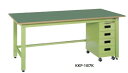 サカエ KK 軽量作業台 キャビネットワゴン付 均等耐荷重:350kg【KKP-187KIG】