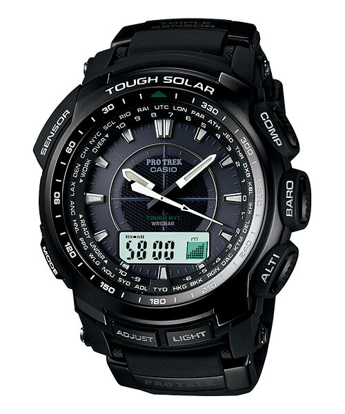 CASIO　PRO TREK(カシオ　プロトレック)　ANALOGUE DIGITAL COMBINATION PRW-5100-1JF　国内正規品　フルオートLEDライト・高度/気圧/方位/温度計測機能搭載　  02P06jul13☆送料無料☆　☆彡無料ラッピングでギフトに最適☆彡