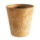 直送・代引不可【8個入】植木鉢/プランター アートストーン ラウンド型/10cm 底穴無し ベージュ 〔ガーデニング用品/園芸〕別商品の同時注文不可