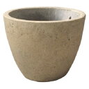 直送・代引不可軽量コンクリート製植木鉢 フォリオ エッグ クリーム 30cm別商品の同時注文不可