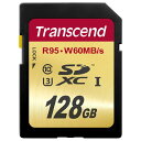 TS128GSDU3 「直送」【代引不可・他メーカー同梱不可】 トランセンドジャパン 128GB SDXCカード UHS-I U3