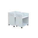 JKプラン SGT-0129-WH 直送 代引不可・他メーカー同梱不可 クローゼット押入れラック 2個セット 幅380 奥行580 SGT0129WH クローゼット 収納 ラック 2個セット 幅38 奥行58 キャスター付き ワゴン 整理 隙間 家具 押入れ 収納 リビング
