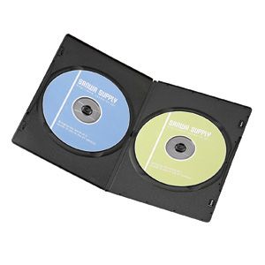 【半額以下 50%OFF セール】 サンワサプライ ［DVD-SL210BK］ DVDスリムトールケース（10枚入り、ブラック） DVDSL210BK【5250円以上送料無料】【Aug08P3】