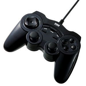 サンワサプライ ［JY-P66UBK］ USBゲームパッド（ブラック） JYP66UBK【5250円以上送料無料】【Aug08P3】サンワサプライ［JY-P66UBK］USBゲームパッド（ブラック）