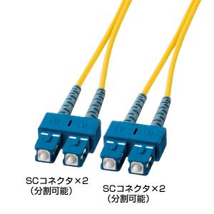 サンワサプライ ［HKB-SCSC1-02L］ 光ファイバケーブル HKBSCSC102L【5250円以上送料無料】【Aug08P3】サンワサプライ[HKB-SCSC1-02L]光ファイバケーブル