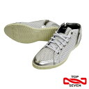 【TOP SEVEN】トップセブン スニーカー TS-2103 WHT/SIL ホワイト/シルバー 送料無料【あす楽】12-166レザー