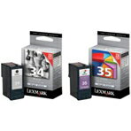 【RCPmara1207】【送料無料】LEXMARK インクカートリッジ(大容量/#34ブラック+#35カラー)2個パック TPJPN01 [TPJPN01]