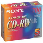 SONY CD-RWディスク( 5枚、700MB) 5CDRW700EX [5CDRW700EX]