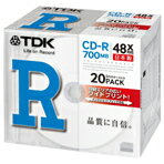 TDK データ用CD-R 20枚入り CD-R80PWDX20B [CDR80PWDX20B]