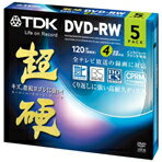 TDK 録画用 DVD-RW 2-4倍速 CPRM対応 5枚入り 超硬 DRW120HCDPWB5A [DRW12HDPWB5A]