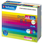 Verbatim データ用DVD+R DL 8.5GB 2.4-8倍速 インクジェットプリンタ対応 10枚入り DTR85HP10V1 [DTR85HP10V1]
