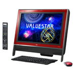 【ポイント2倍】【送料無料】NEC スタンダード一体型デスクトップ VALUESTAR N PC-VN370HS6R [PCVN370HS6R]すっきりフォルムの省スペース設計。スタイリッシュに楽しめる一体型パソコン。