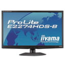 IIYAMA 21.5型液晶ディスプレイ ProLite PLE2274HDSB1 [PLE2274HDSB1]白色LEDバックライト搭載。