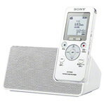 SONY ラジオレコーダー(8GB) ホワイト ICZ-R100 [ICZR100]スピーカー再生や充電ができるスピーカークレードルを付属。FM/AMラジオ放送の予約録音ができて持ち歩けるポータブルラジオレコーダー。