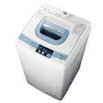 日立 5.0kg全自動洗濯機 ピュアホワイト NW-5MRW [NW5MRW]高濃度洗剤液で洗う2ステップウォッシュ。