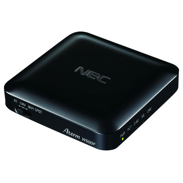【送料無料】NEC Wi-Fi(無線LAN)ポータブルルータ Aterm ブラック PA-…...:edion:10153832