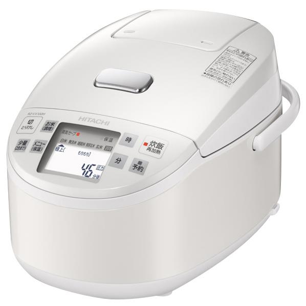 【送料無料】日立 圧力IH炊飯ジャー(5．5合炊き) パールホワイト RZ-VX100M …...:edion:10188344